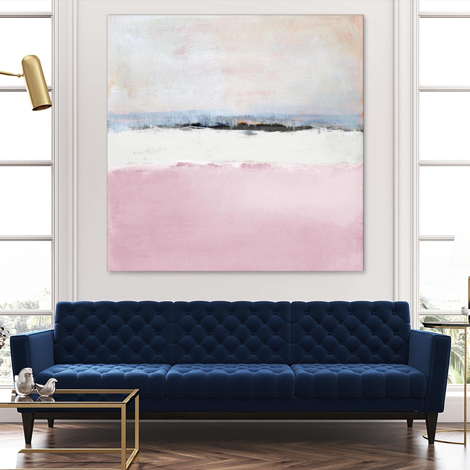 Pink Sea Abstract by Lanie Loreth on GIANT ART - pink abstract costal