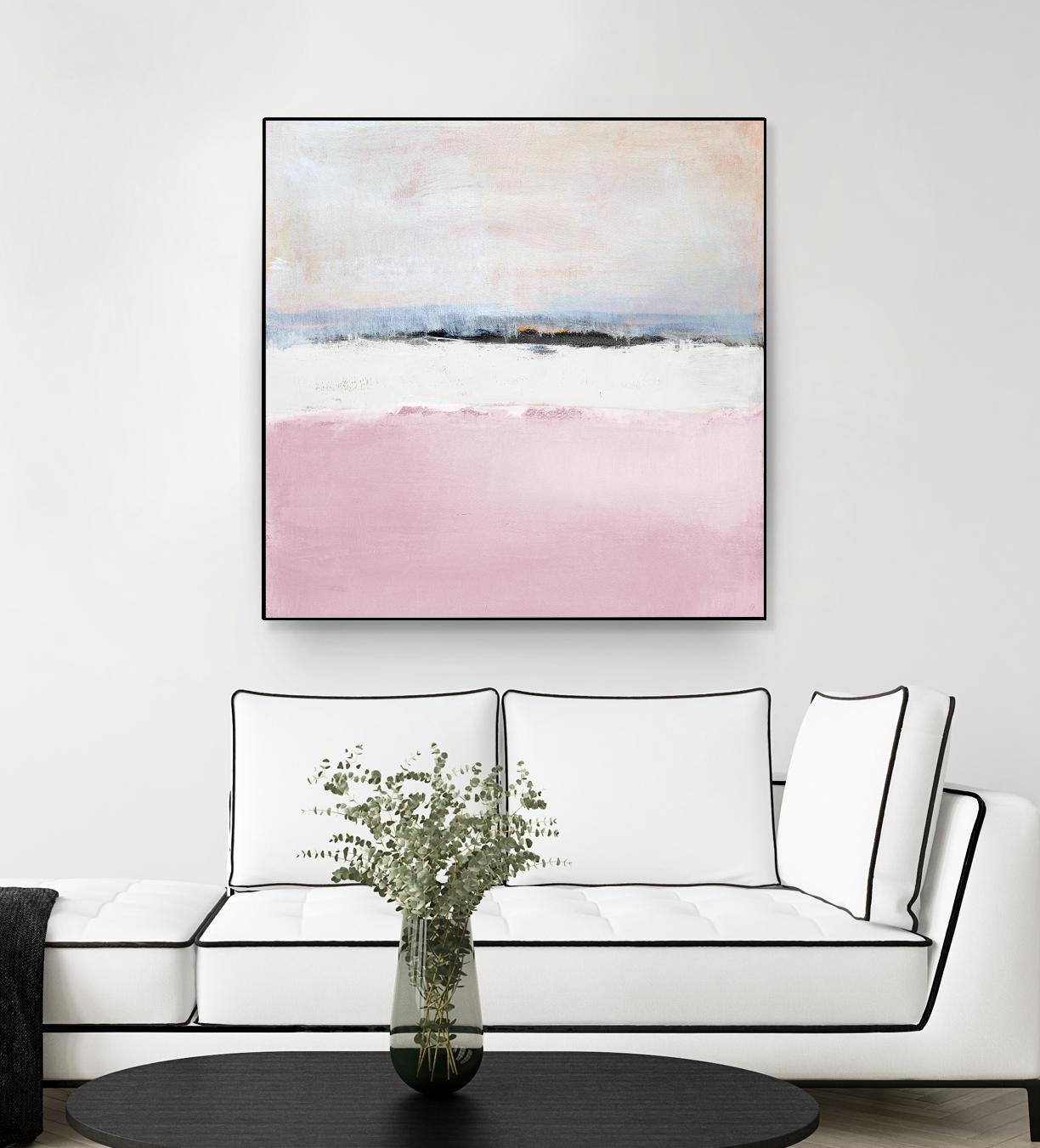 Pink Sea Abstract by Lanie Loreth on GIANT ART - pink abstract costal