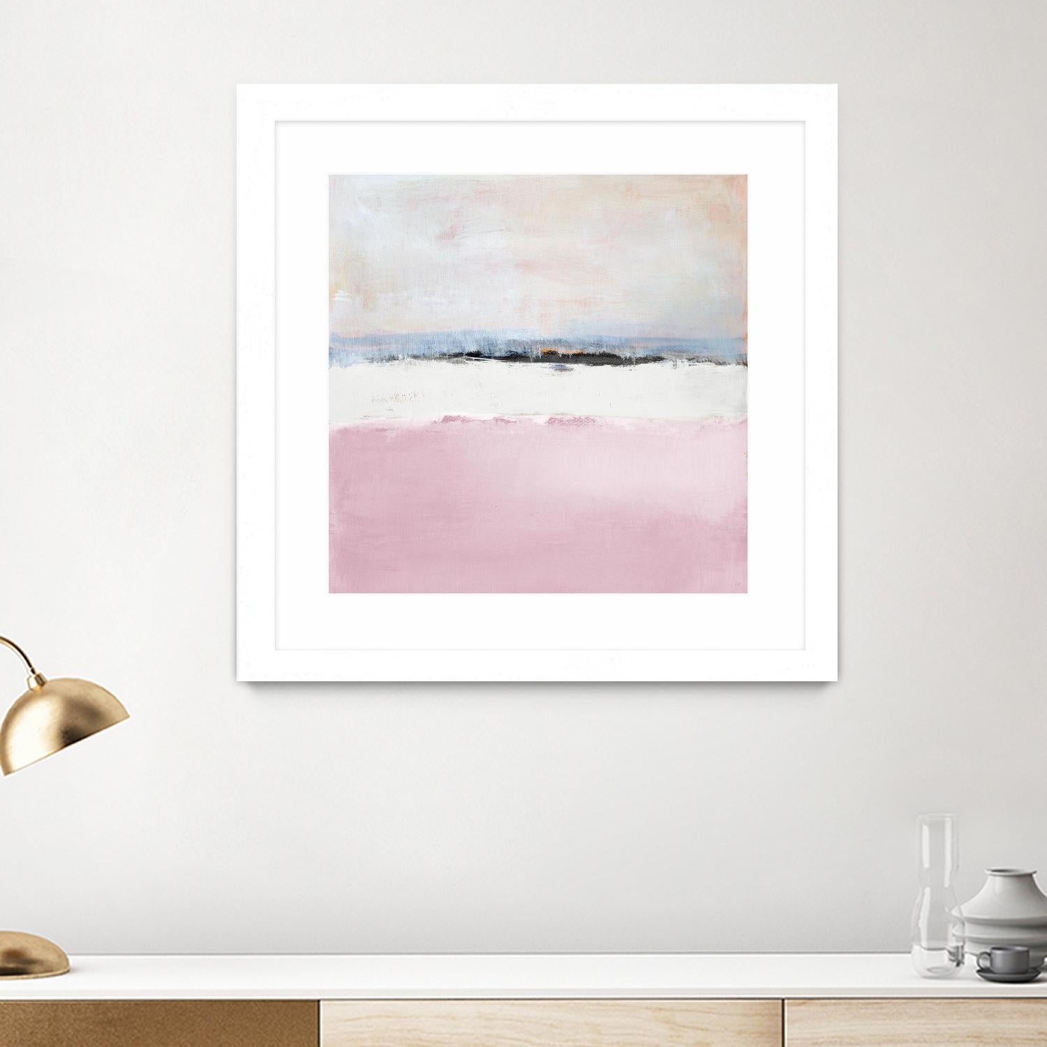 Pink Sea Abstract by Lanie Loreth on GIANT ART - pink abstract costal
