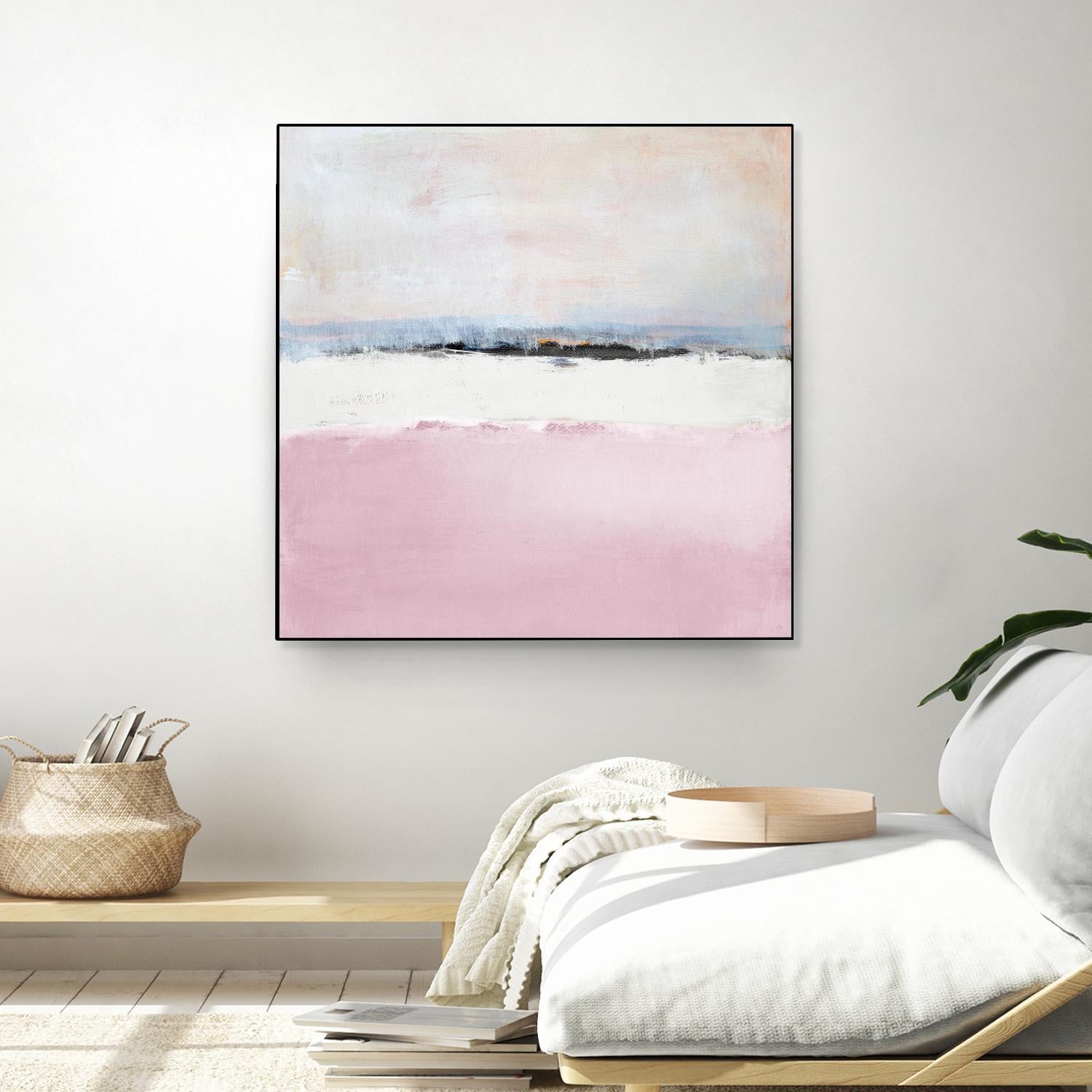 Pink Sea Abstract by Lanie Loreth on GIANT ART - pink abstract costal