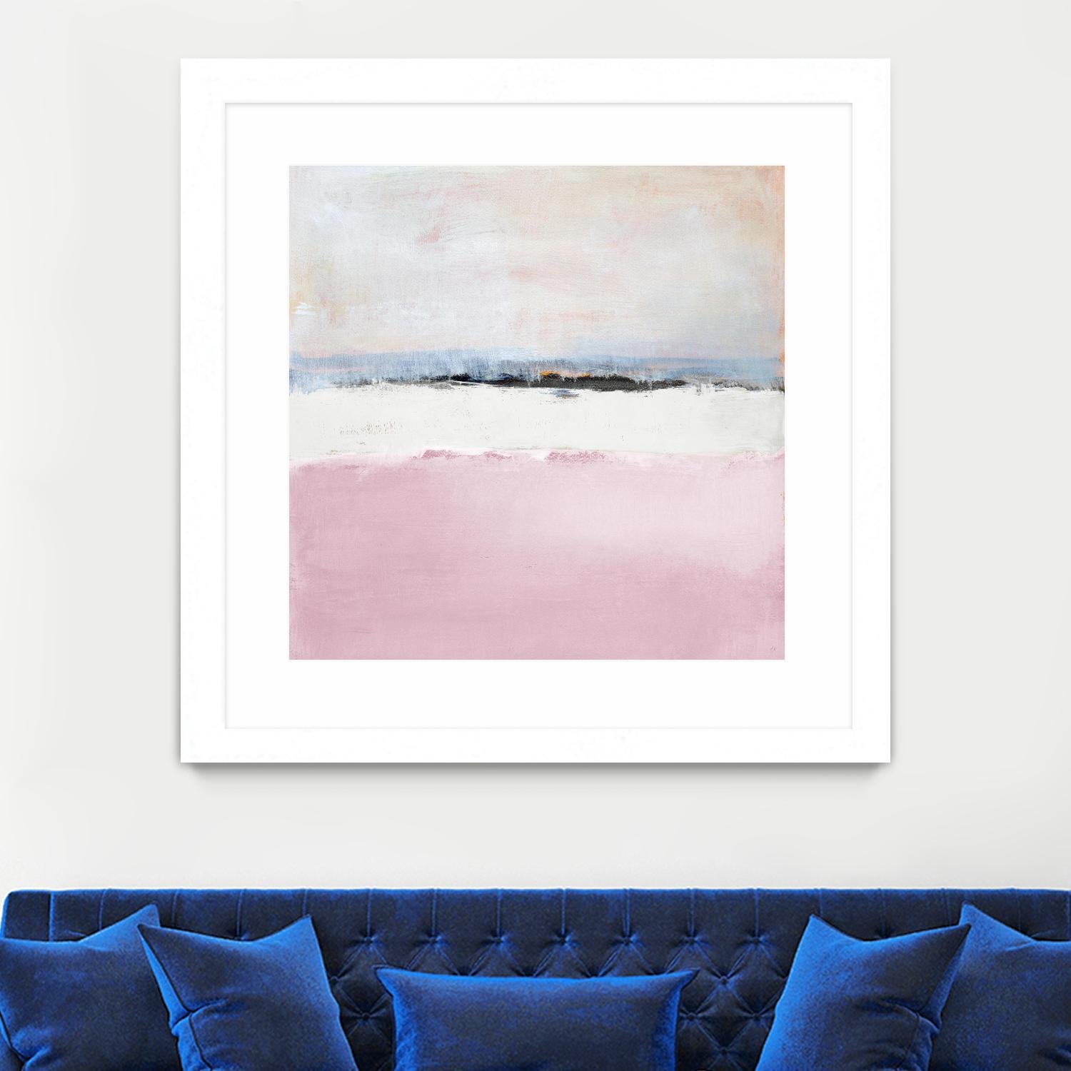 Pink Sea Abstract by Lanie Loreth on GIANT ART - pink abstract costal