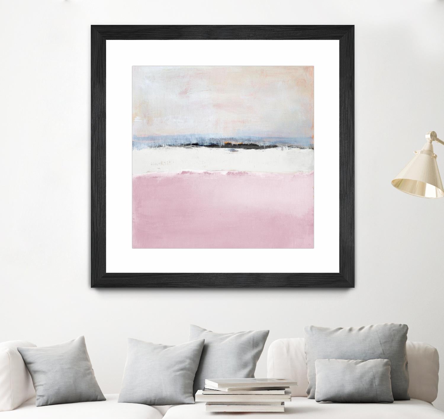 Pink Sea Abstract by Lanie Loreth on GIANT ART - pink abstract costal