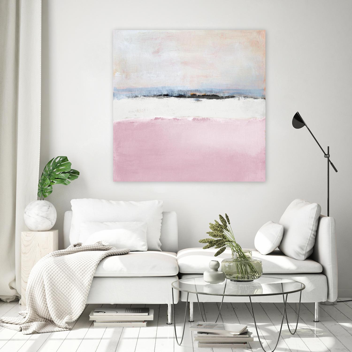 Pink Sea Abstract by Lanie Loreth on GIANT ART - pink abstract costal