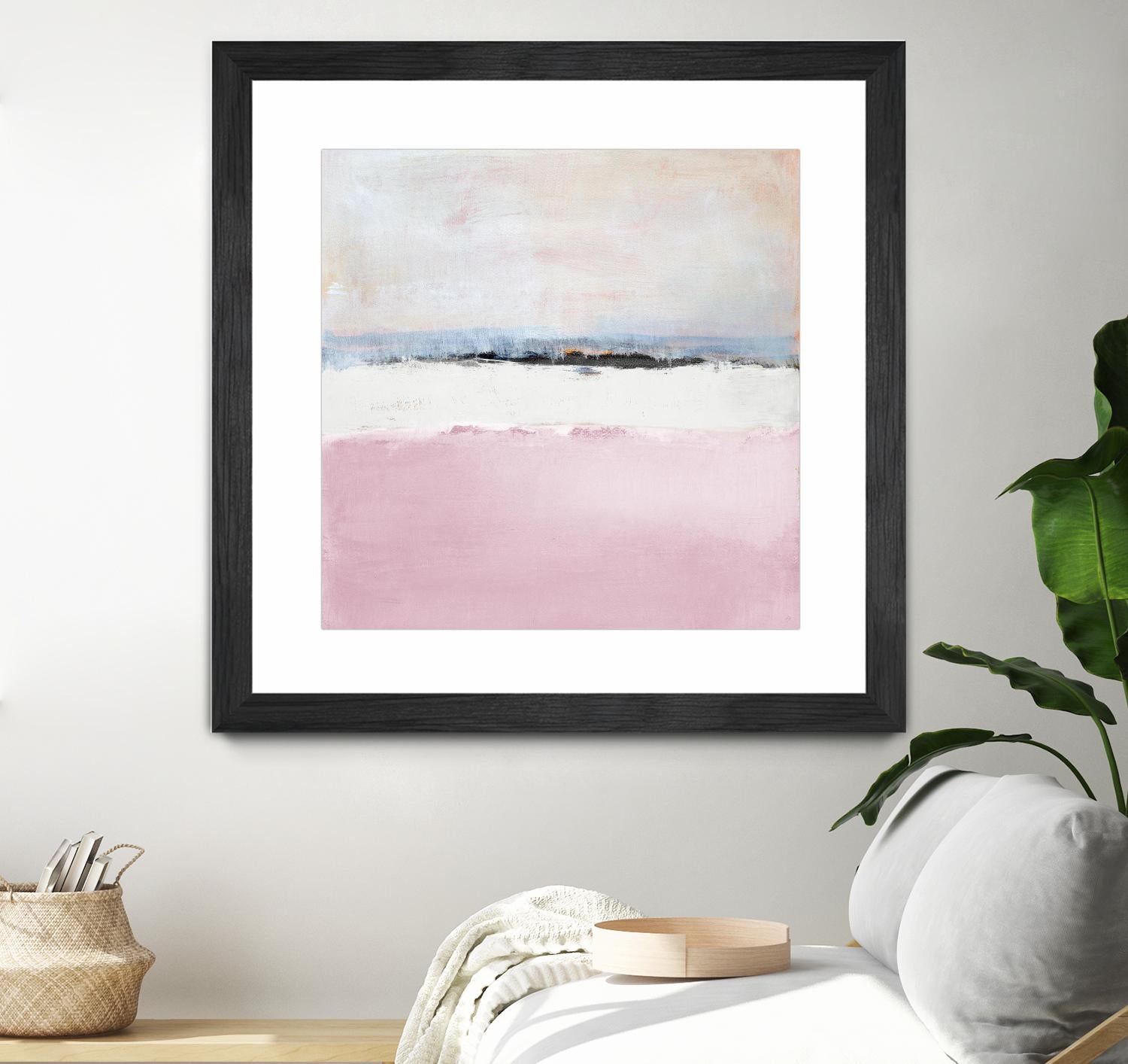 Pink Sea Abstract by Lanie Loreth on GIANT ART - pink abstract costal