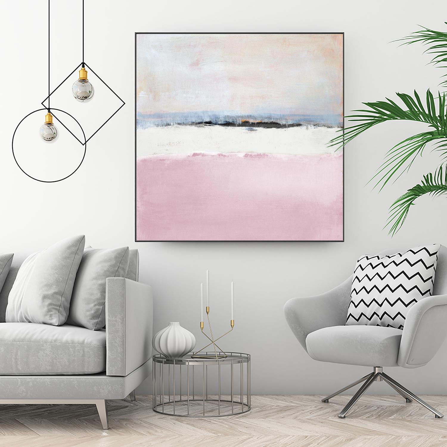 Pink Sea Abstract by Lanie Loreth on GIANT ART - pink abstract costal