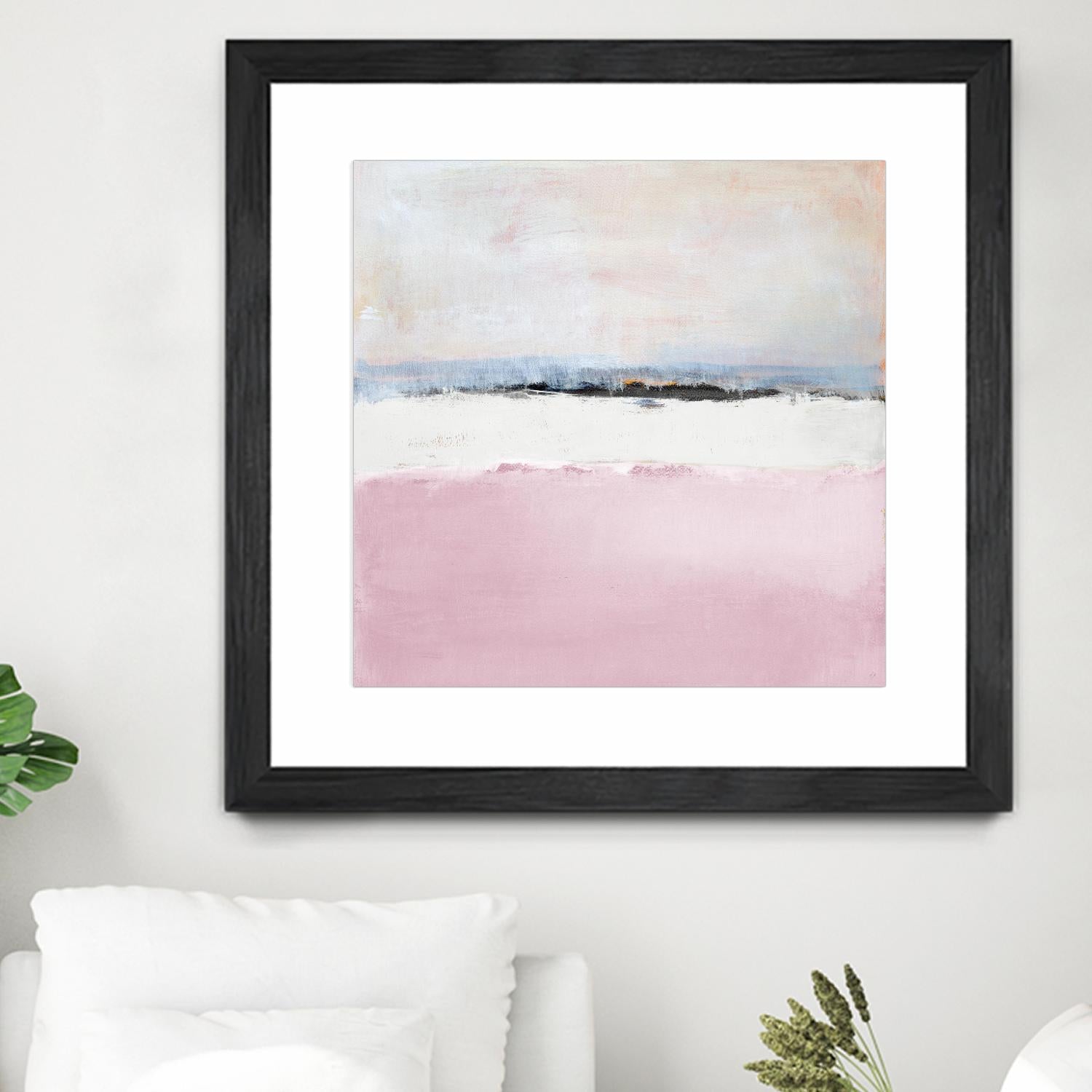 Pink Sea Abstract by Lanie Loreth on GIANT ART - pink abstract costal
