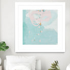 Spring Breeze Pink & Turquoise II by Patricia Pinto on GIANT ART - turquoise Abstract