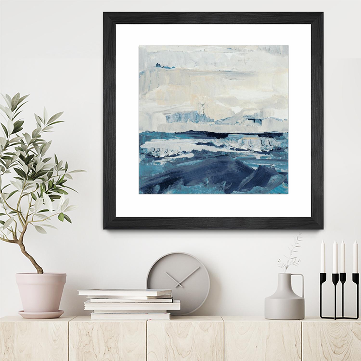 Freedom of the Blue Sea II by Lanie Loreth on GIANT ART - coastal abstract