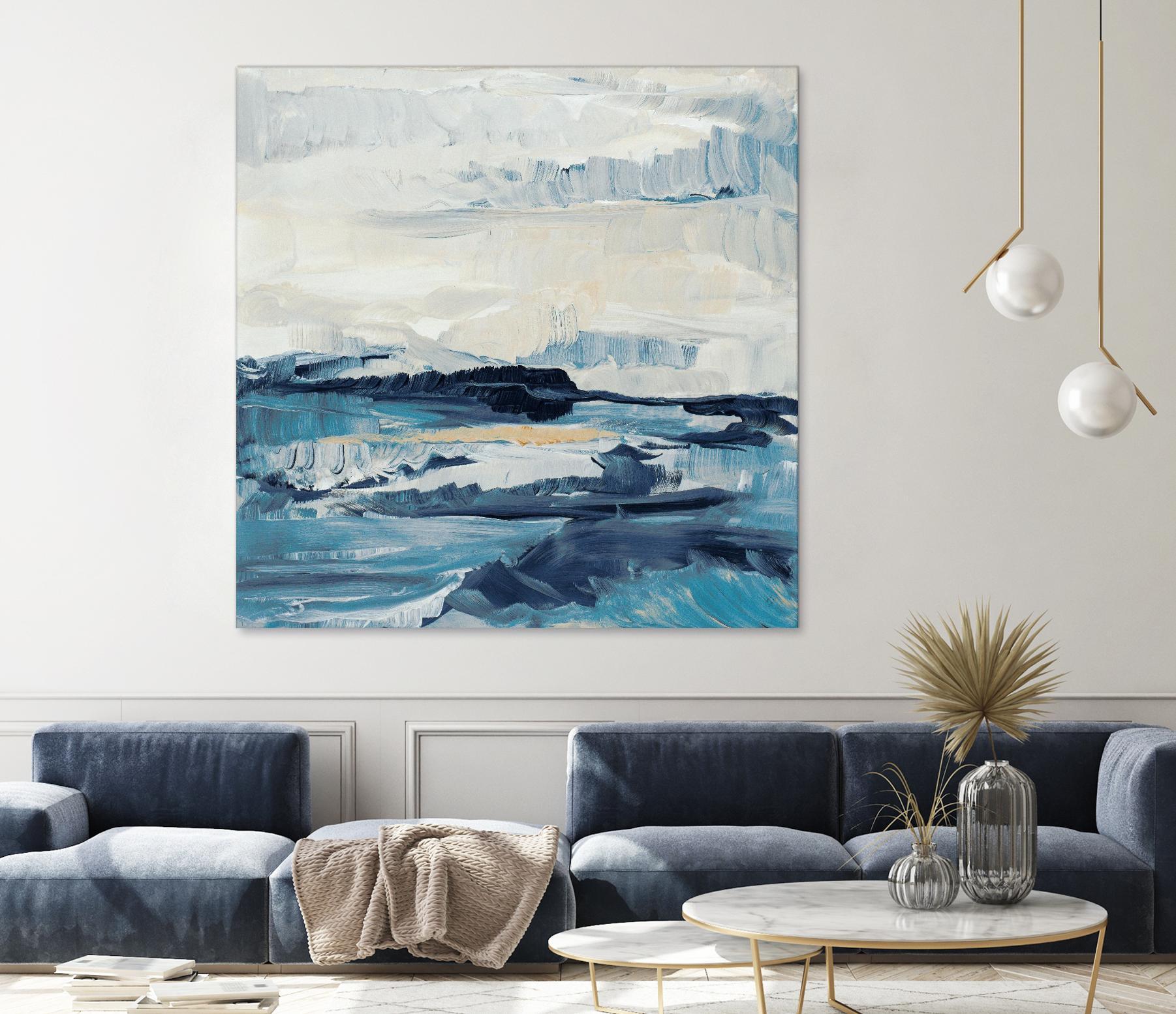 Freedom Of The Blue Sea I by Lanie Loreth on GIANT ART - coastal abstract