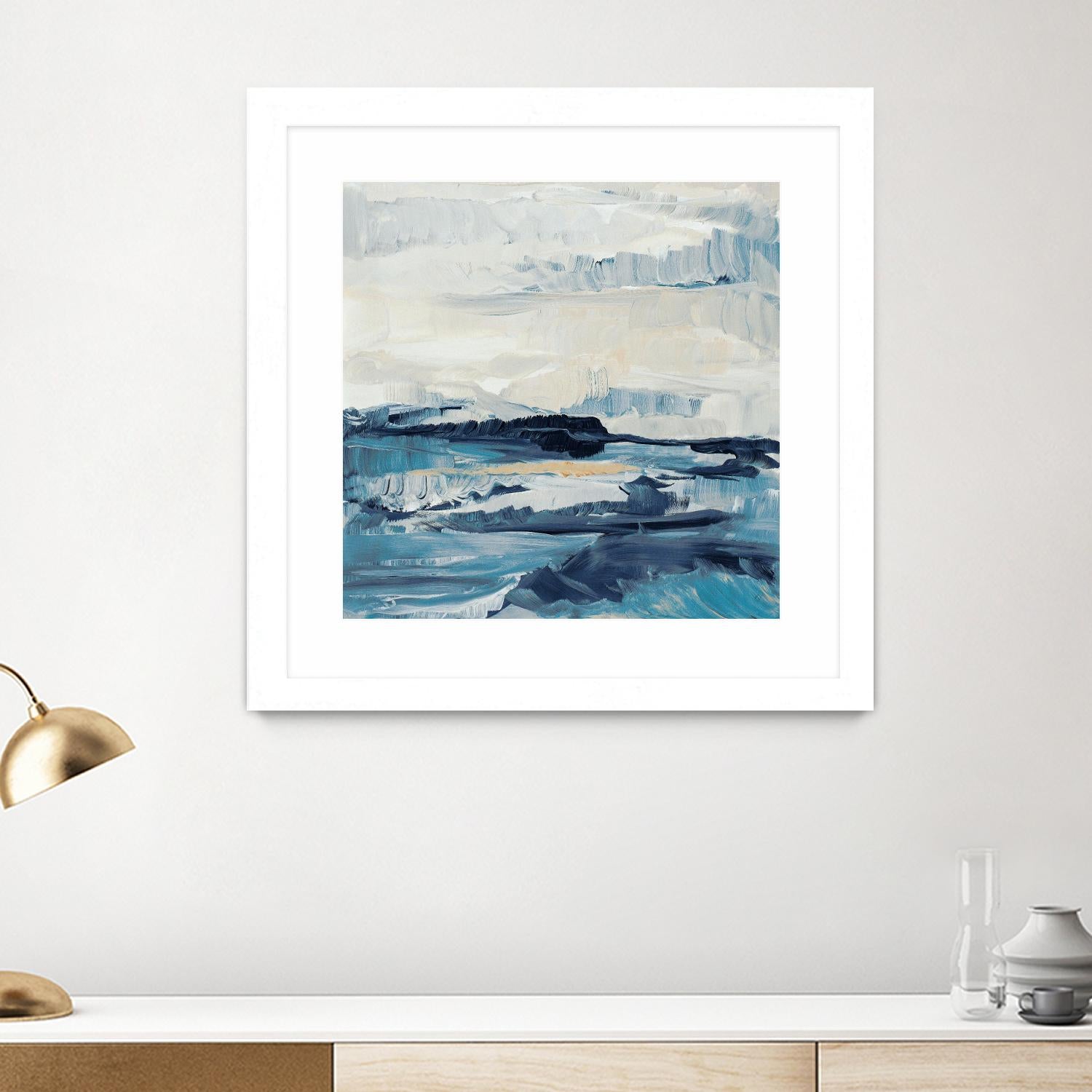 Freedom Of The Blue Sea I by Lanie Loreth on GIANT ART - coastal abstract