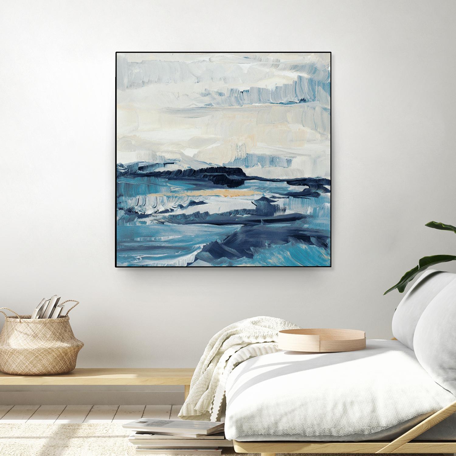 Freedom Of The Blue Sea I by Lanie Loreth on GIANT ART - coastal abstract