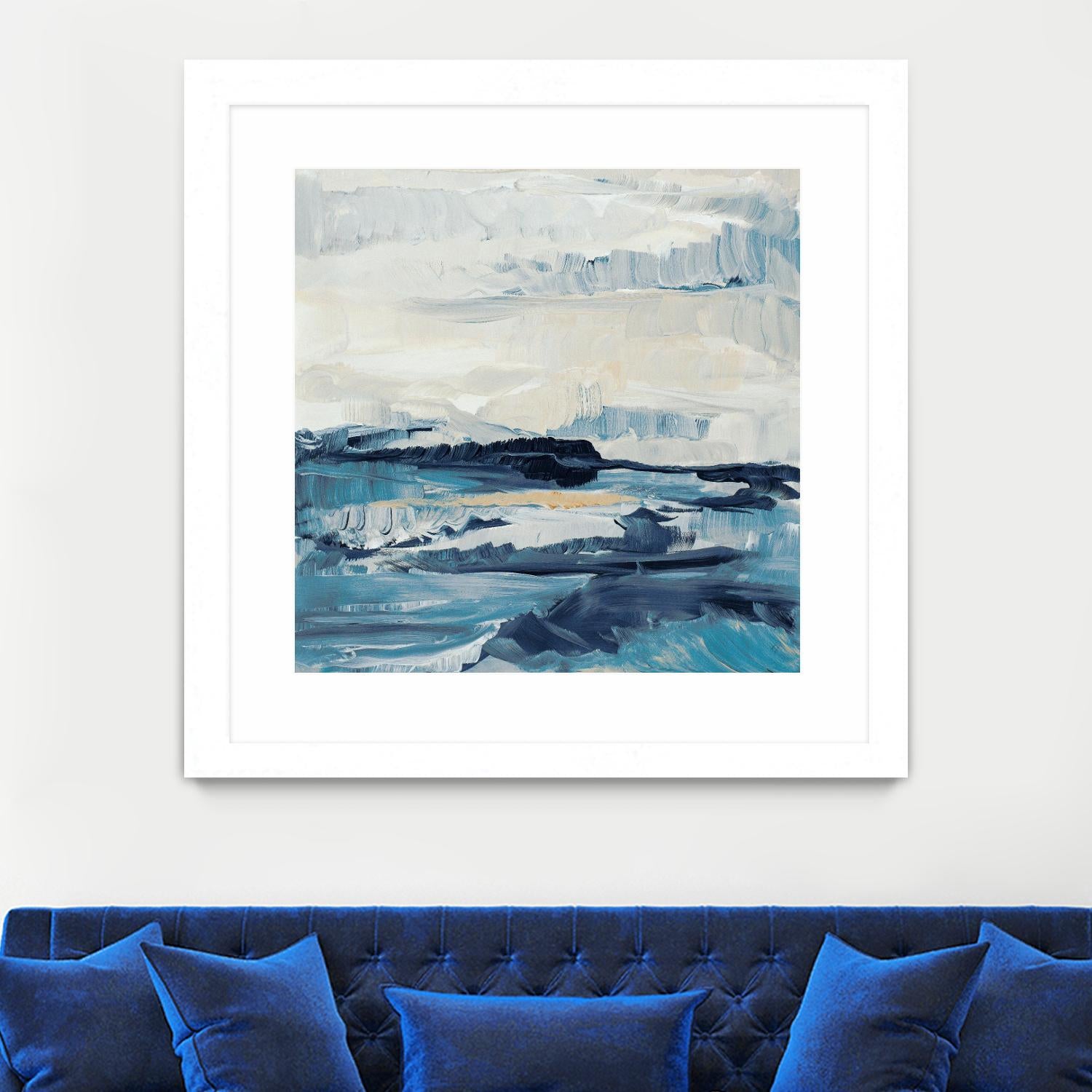 Freedom Of The Blue Sea I by Lanie Loreth on GIANT ART - coastal abstract