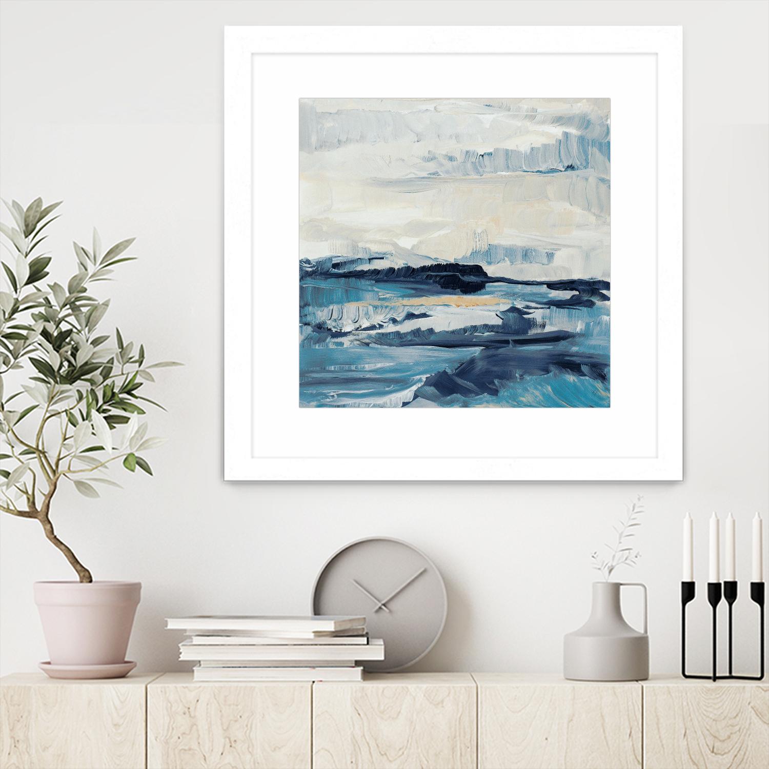 Freedom Of The Blue Sea I by Lanie Loreth on GIANT ART - coastal abstract