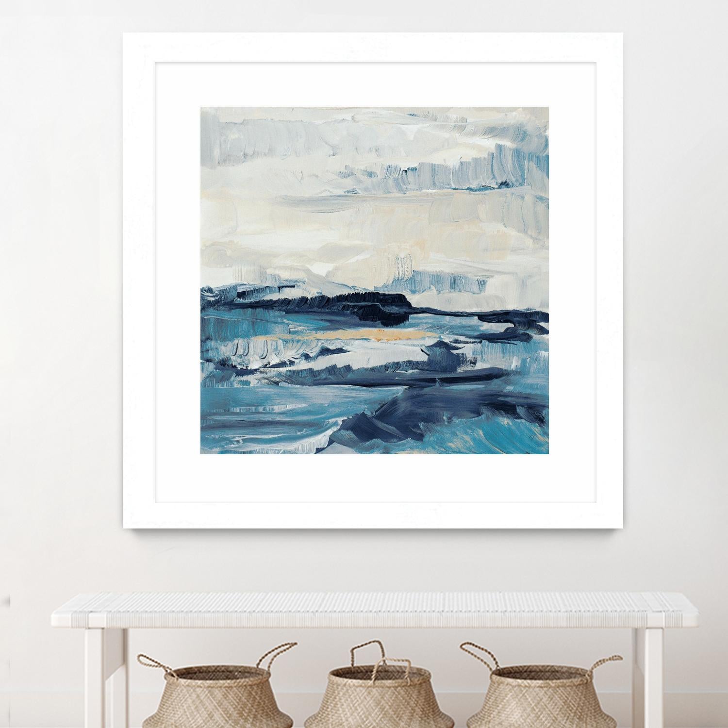 Freedom Of The Blue Sea I by Lanie Loreth on GIANT ART - coastal abstract