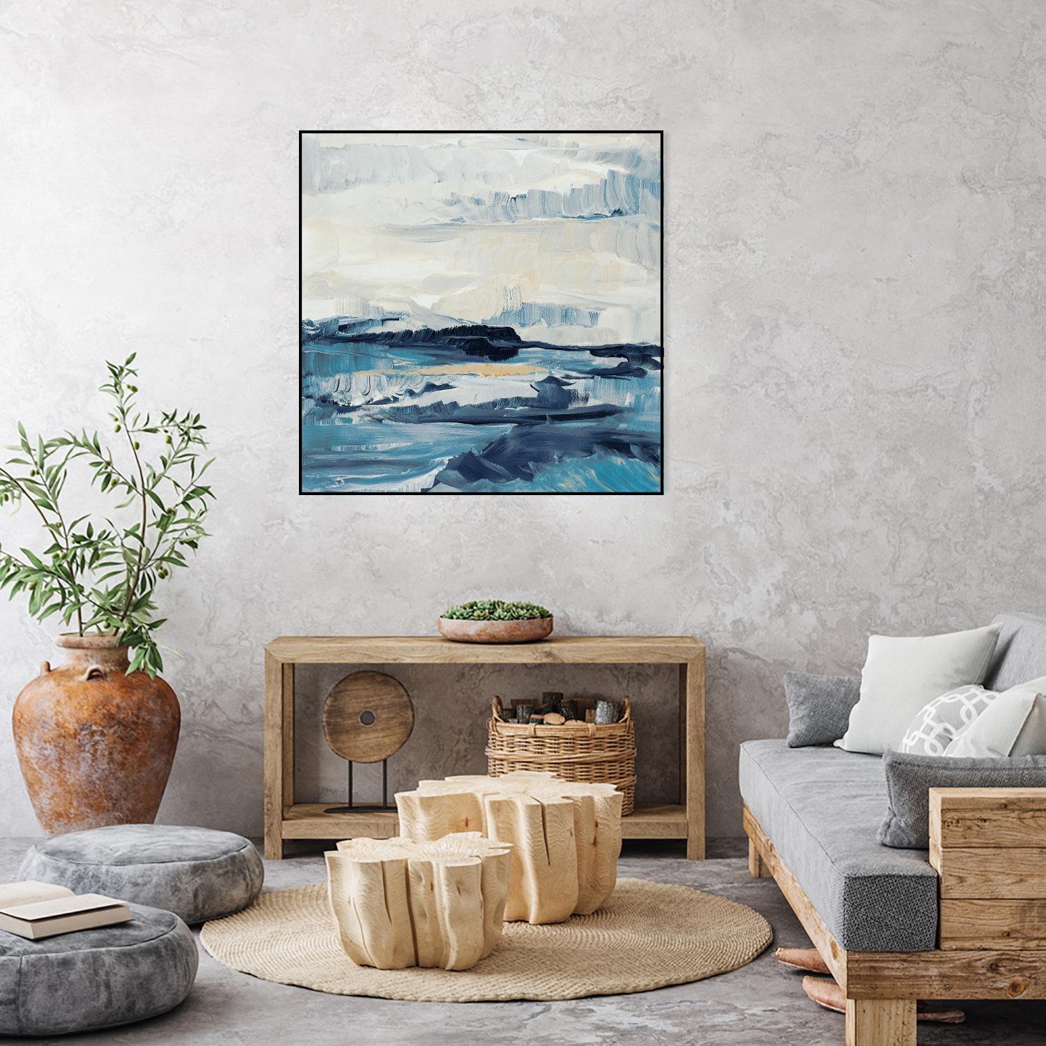 Freedom Of The Blue Sea I by Lanie Loreth on GIANT ART - coastal abstract