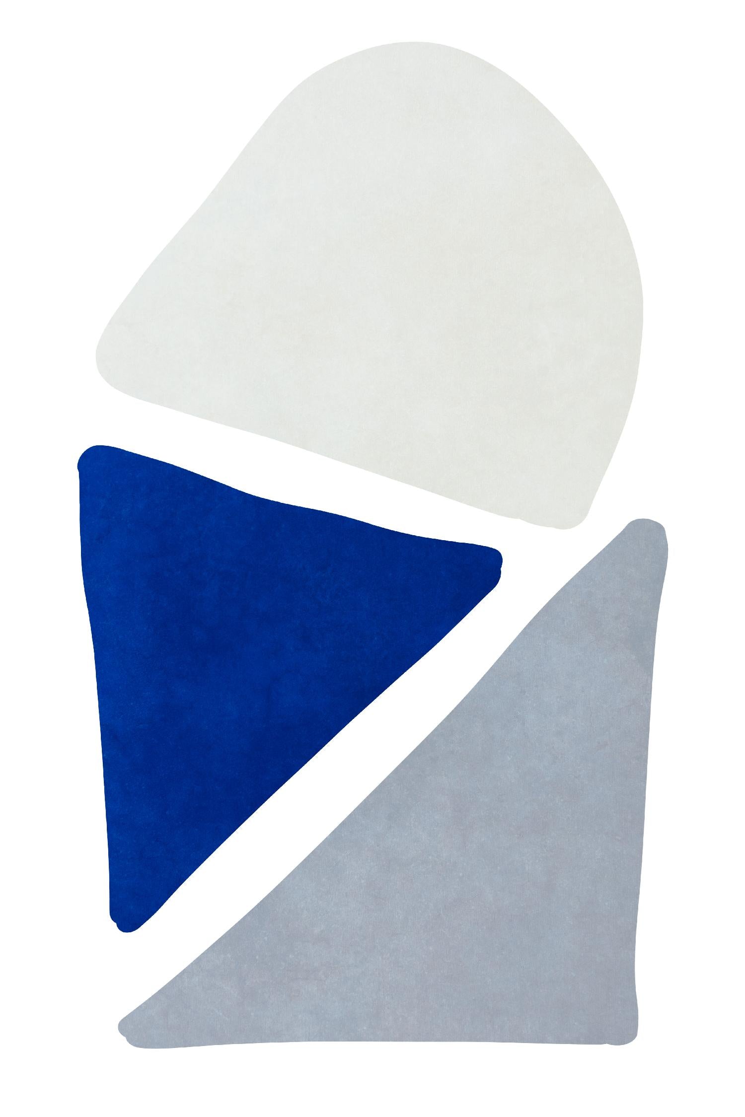 Blue Simple Shapes II by Sd Graphics Studio on GIANT ART - abstract