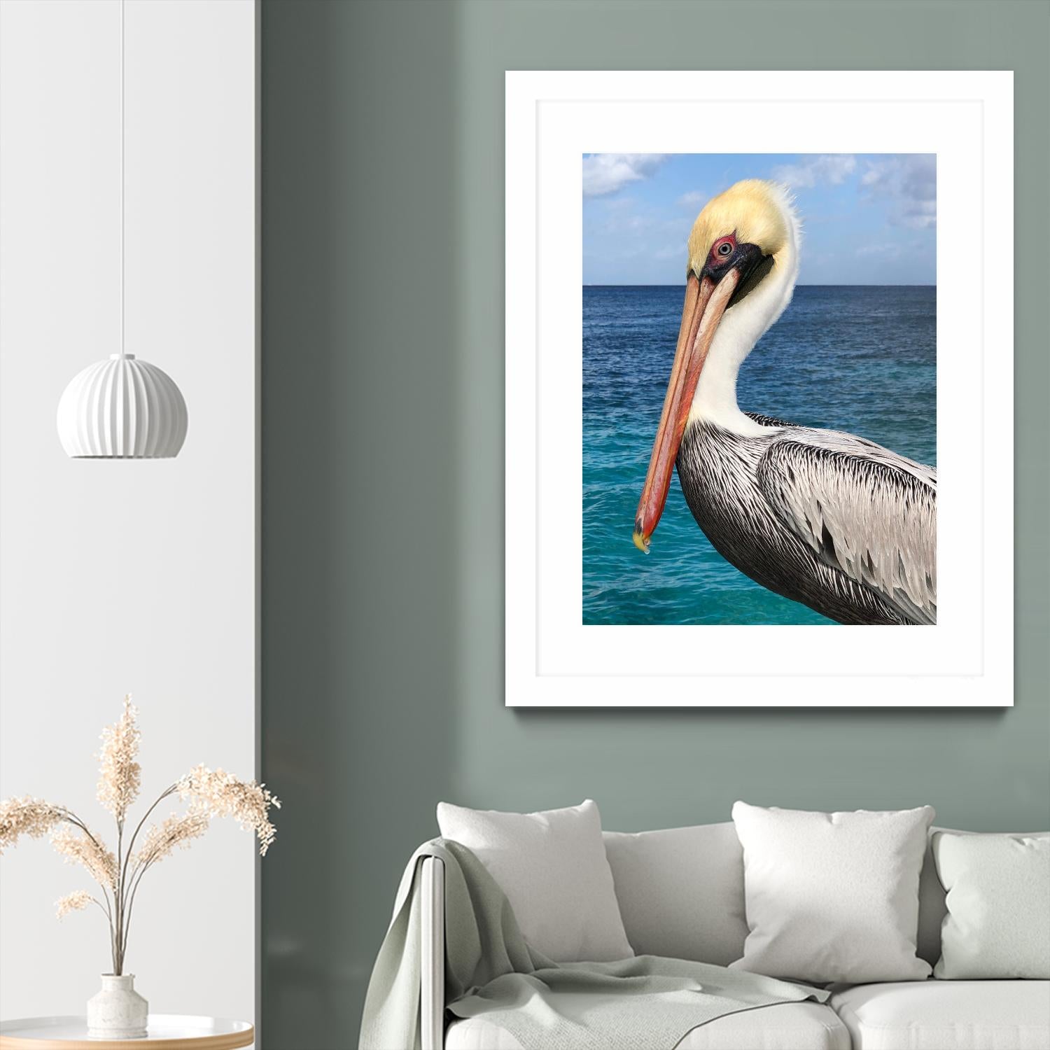 Pelican by Julie DeRice on GIANT ART - coastal photography