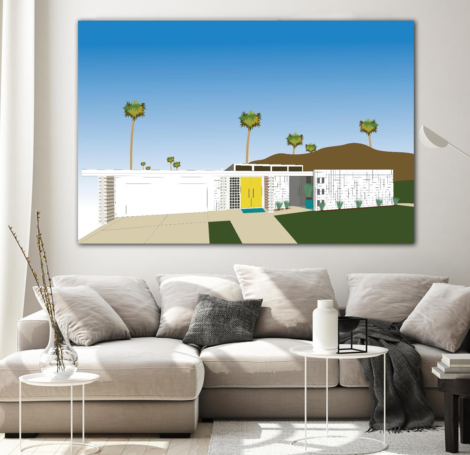 Palm Spring Living II by Jen Bucheli on GIANT ART - decorative
