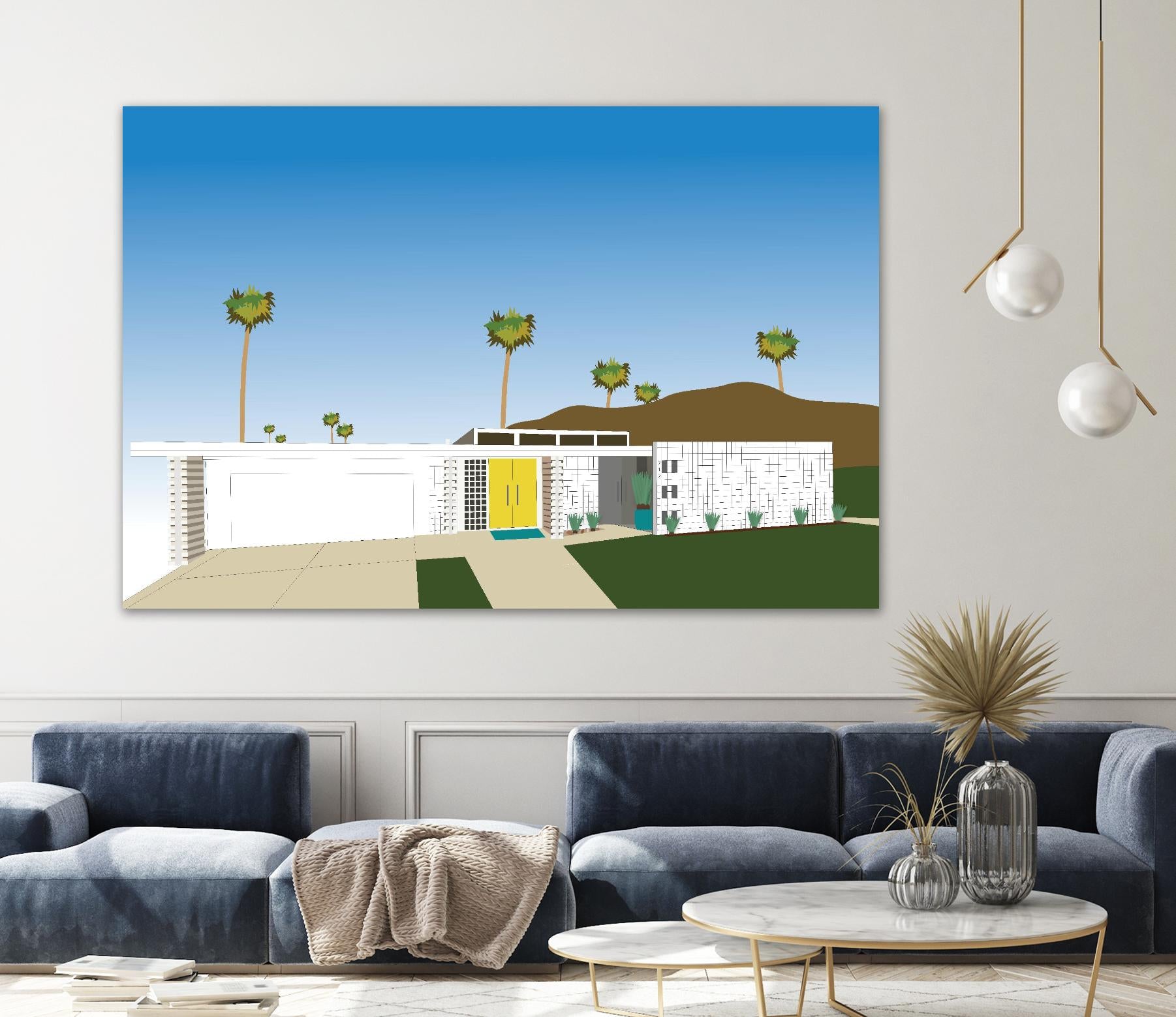 Palm Spring Living II by Jen Bucheli on GIANT ART - decorative