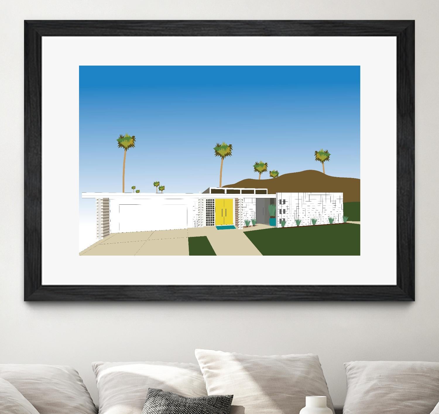 Palm Spring Living II by Jen Bucheli on GIANT ART - decorative