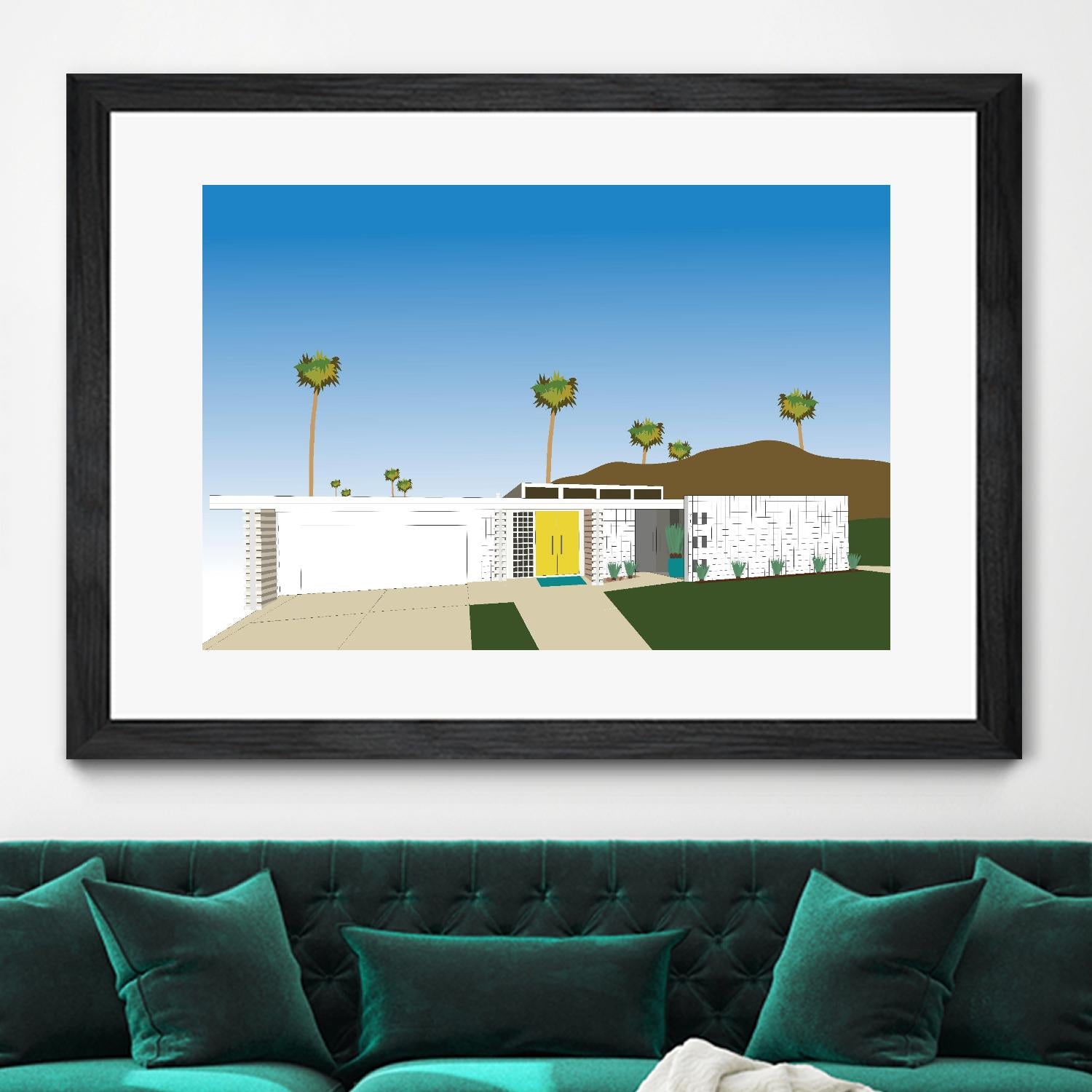 Palm Spring Living II by Jen Bucheli on GIANT ART - decorative