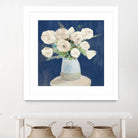 Peonies on Navy by Lanie Loreth on GIANT ART - floral