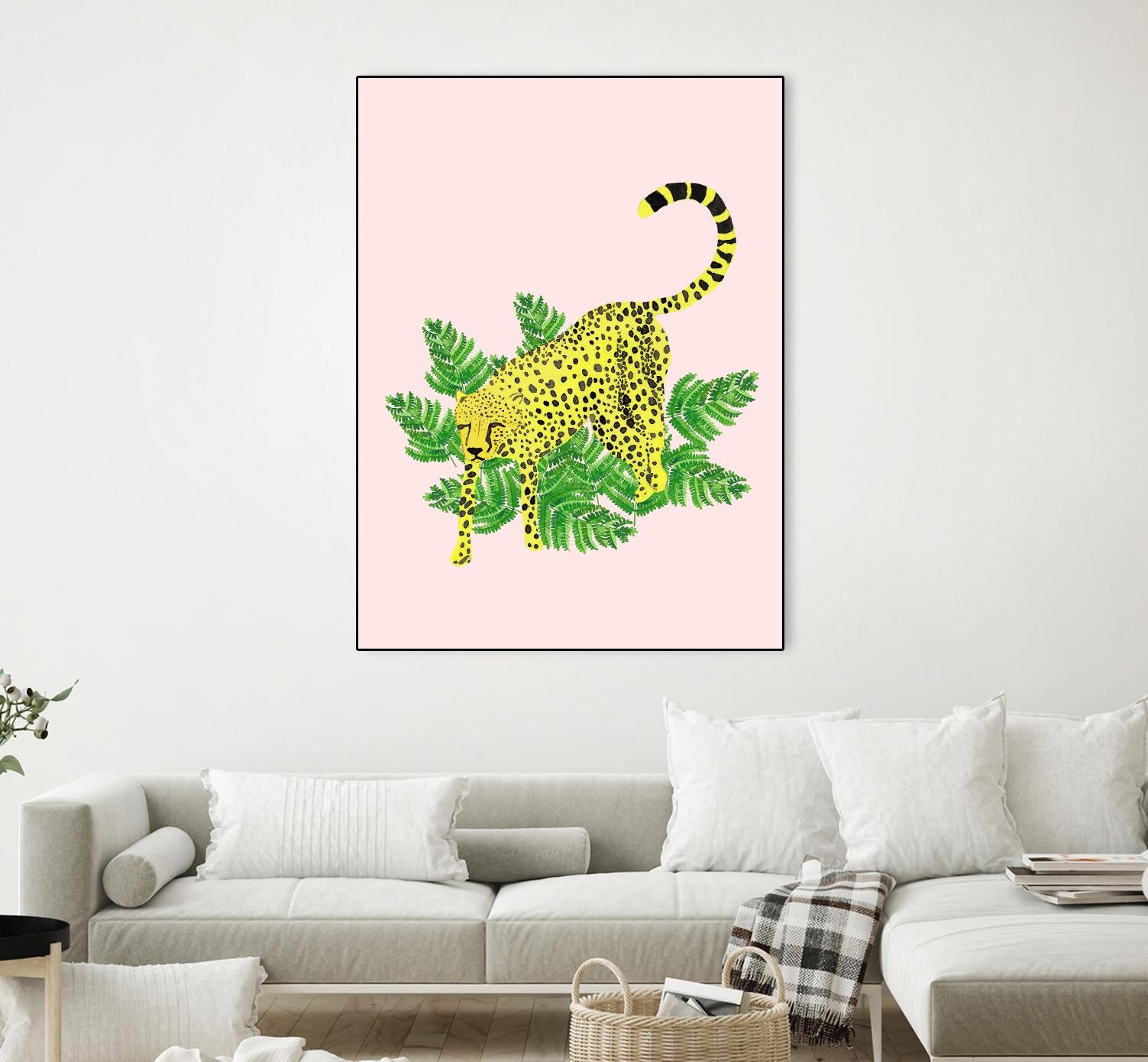 Cheetah on the Lookout II by Jen Bucheli on GIANT ART - multi wildlife