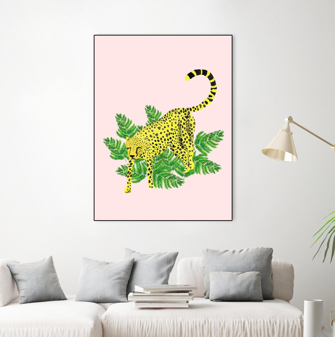 Cheetah on the Lookout II by Jen Bucheli on GIANT ART - multi wildlife