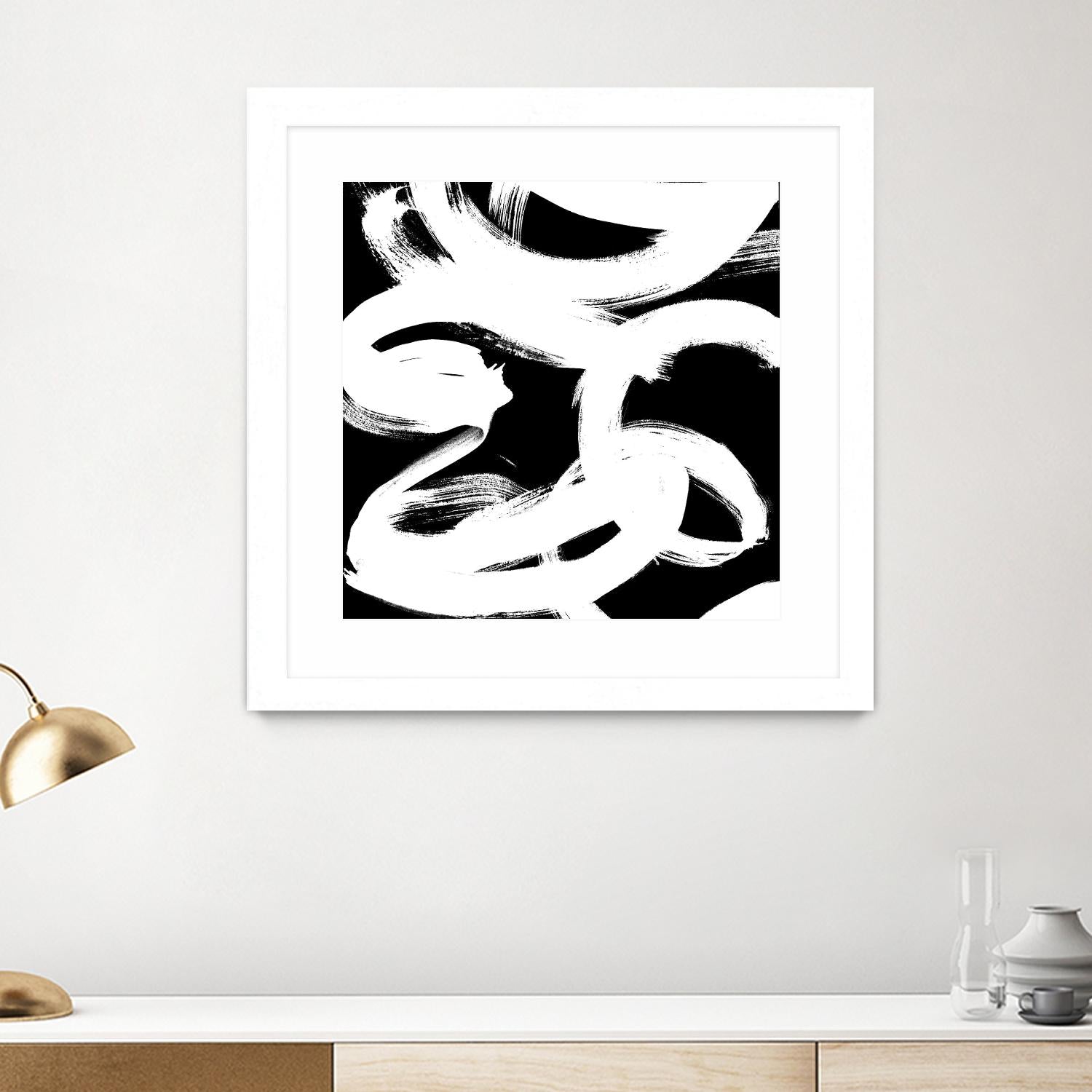 White Trails II by Emily Navas on GIANT ART - abstract