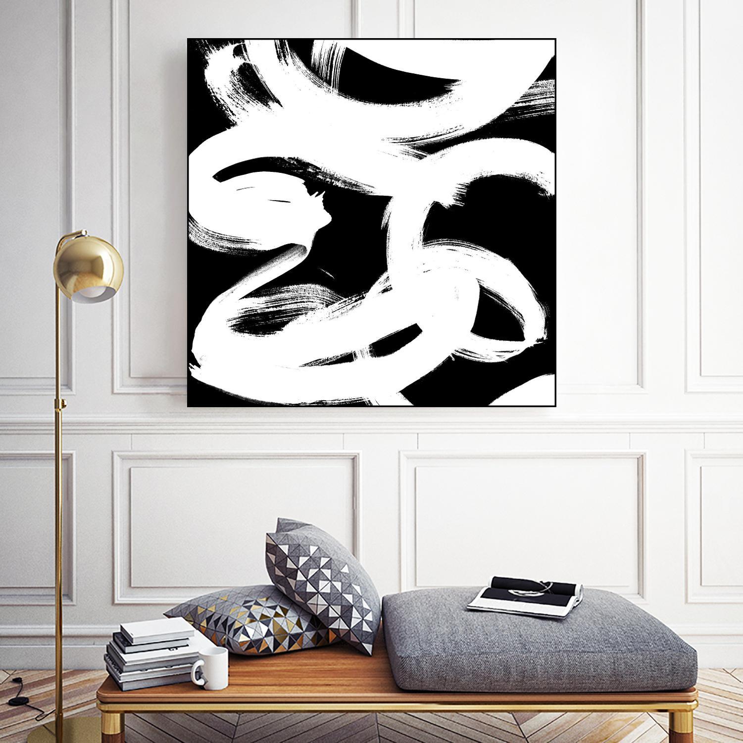White Trails II by Emily Navas on GIANT ART - abstract