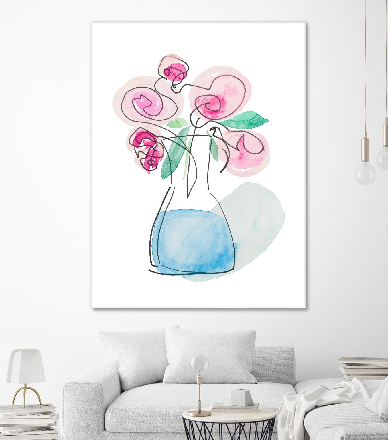 Simple Roses by Nola James on GIANT ART - multi floral