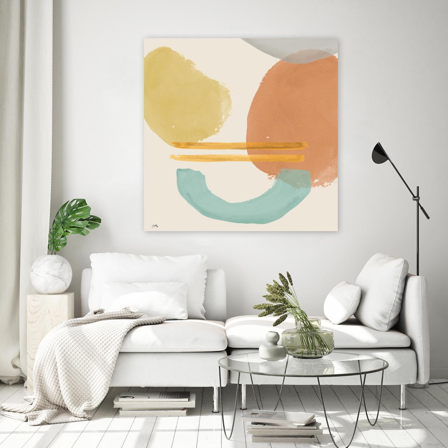 Shapes In Pastels by Elizabeth Medley on GIANT ART - abstract