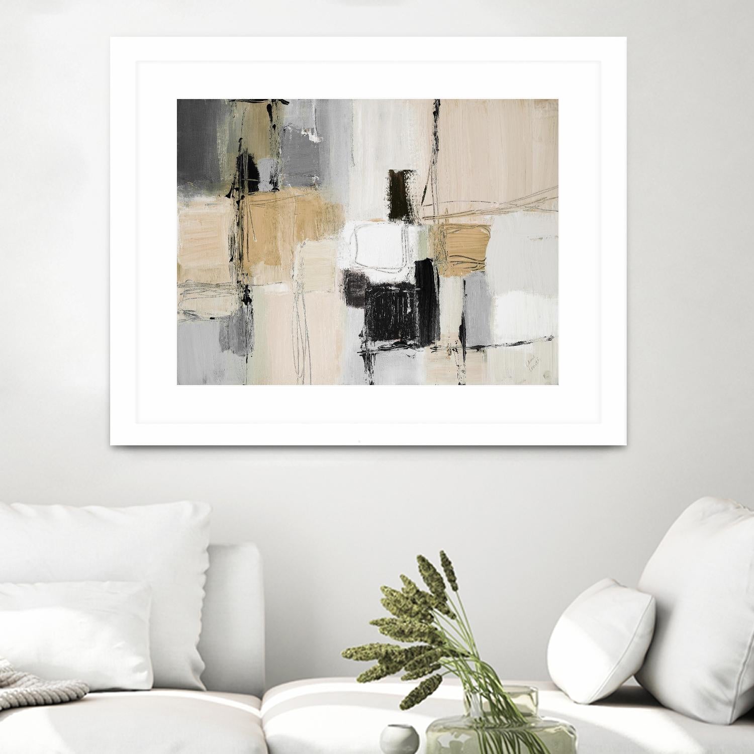 Neutral Variety by Lanie Loreth on GIANT ART - beige abstract