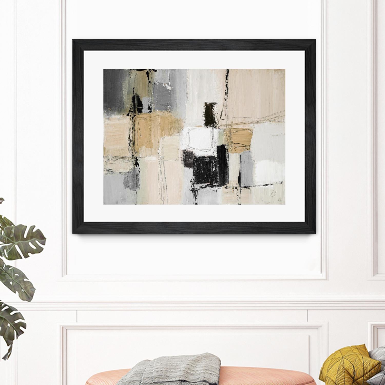 Neutral Variety by Lanie Loreth on GIANT ART - beige abstract