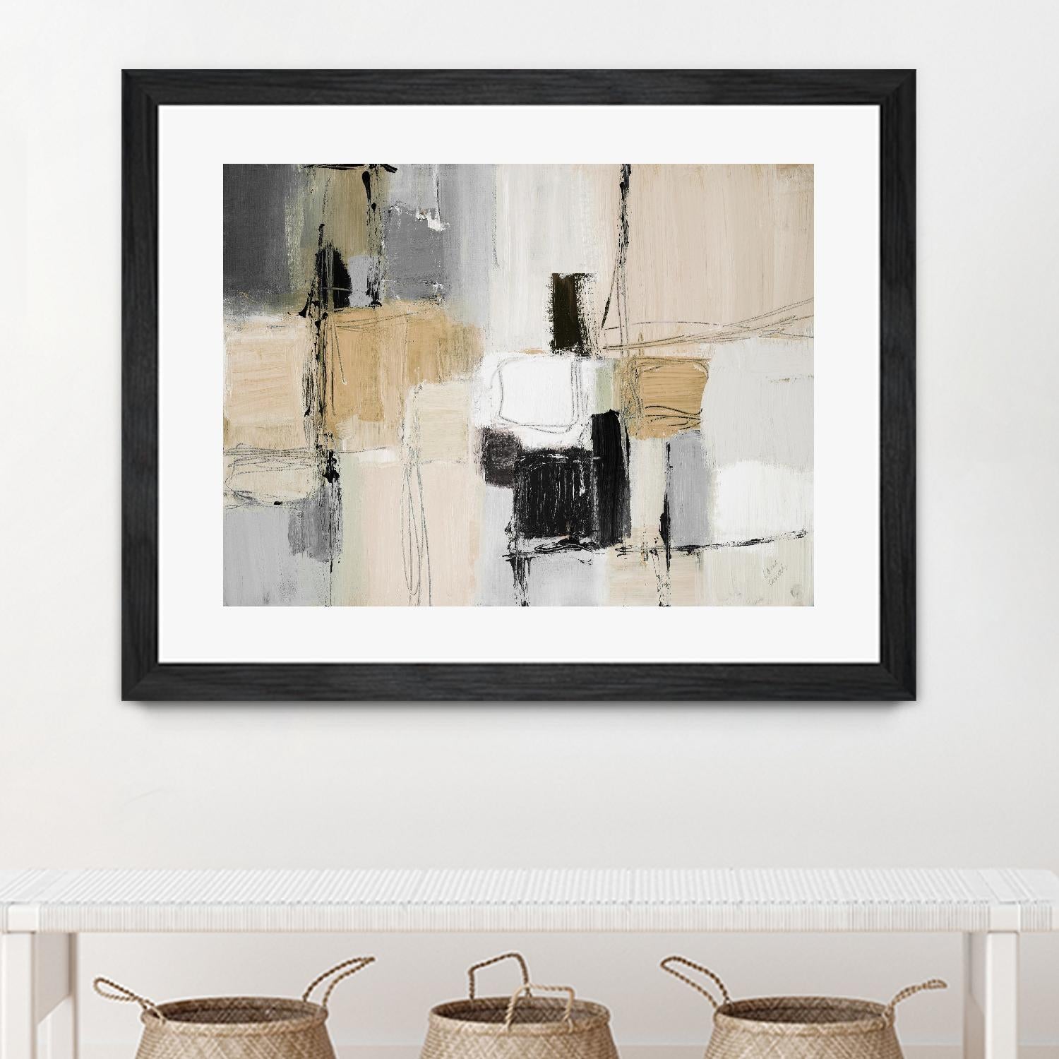 Neutral Variety by Lanie Loreth on GIANT ART - beige abstract