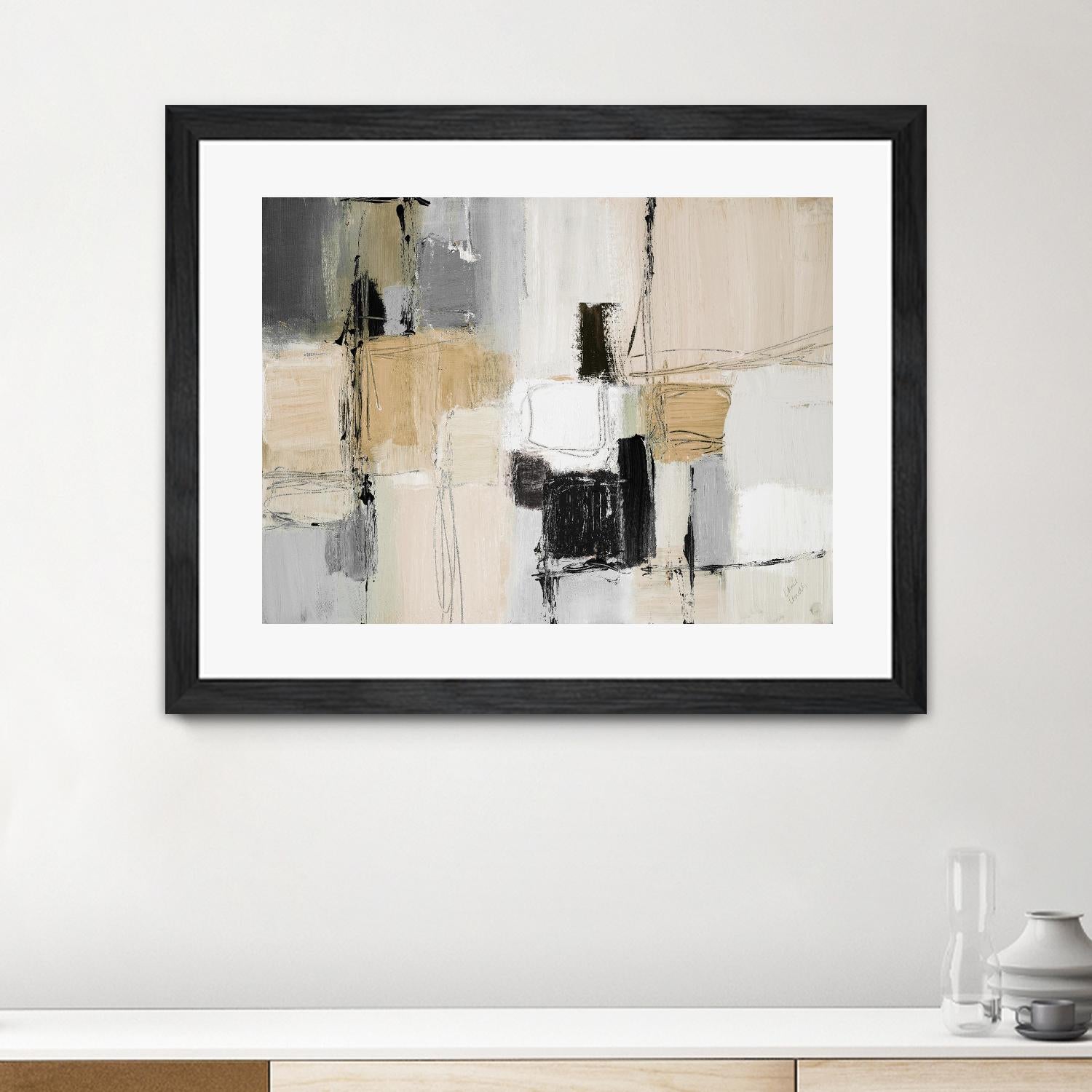 Neutral Variety by Lanie Loreth on GIANT ART - beige abstract