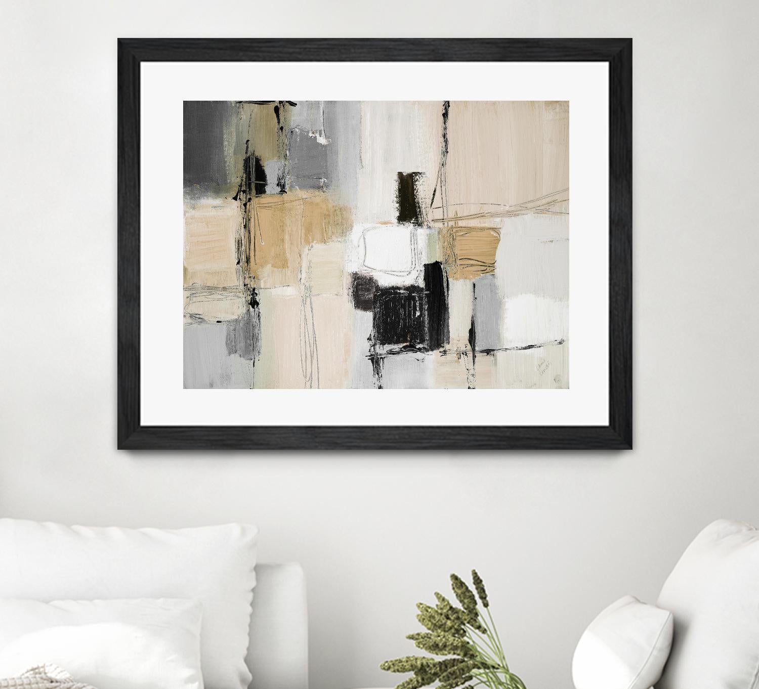 Neutral Variety by Lanie Loreth on GIANT ART - beige abstract