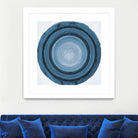 RINGS OF SUCCESS I by RANDY HIBBERD on GIANT ART - blue abstract abstract