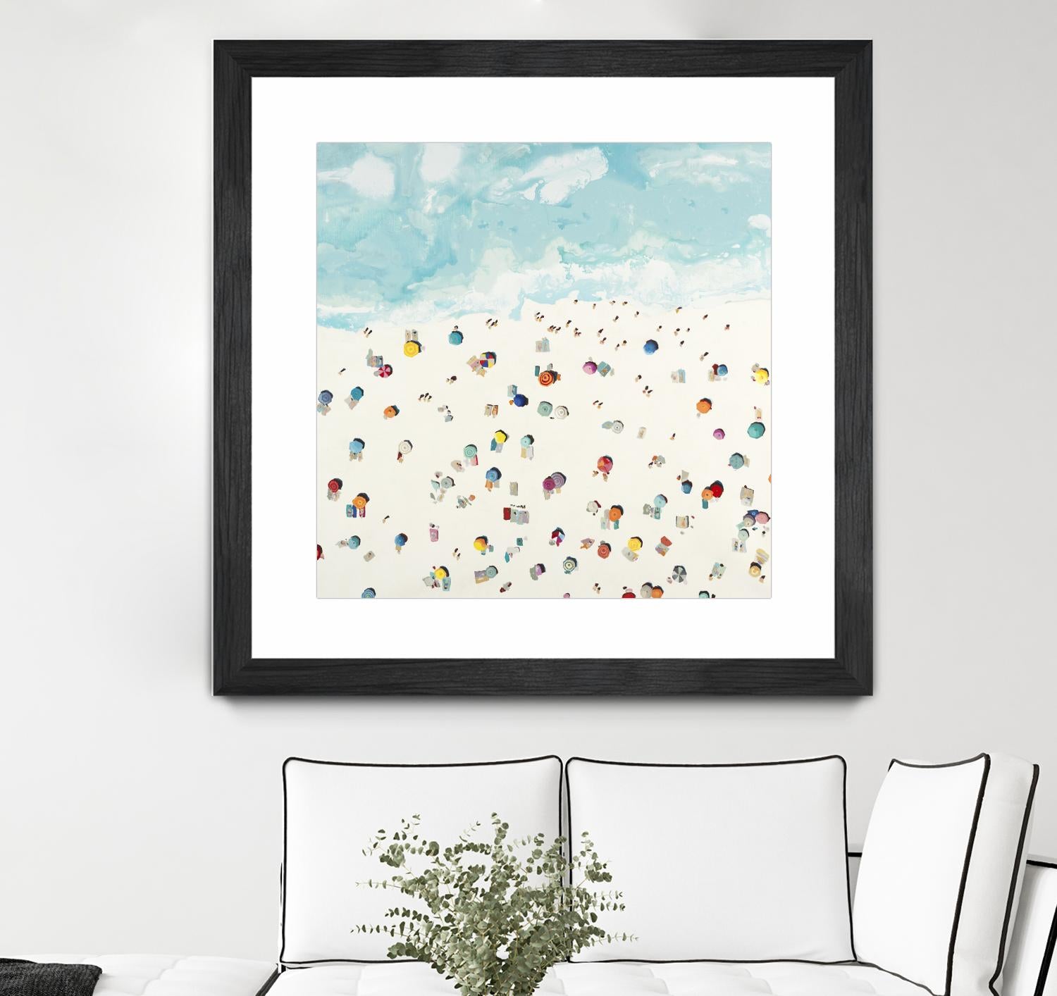 Beach Days by Randy Hibberd on GIANT ART - beige sea scene areal view