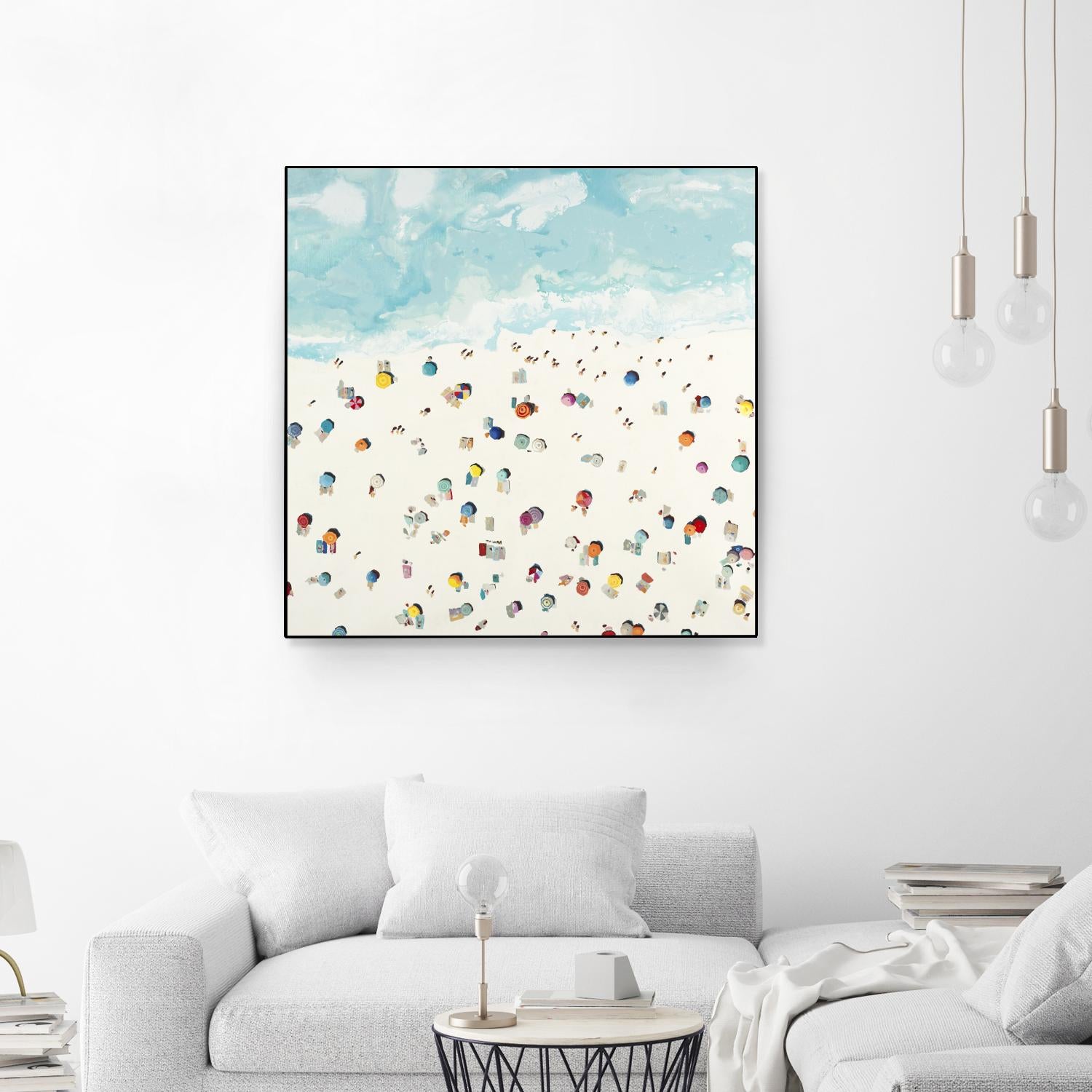 Beach Days by Randy Hibberd on GIANT ART - beige sea scene areal view