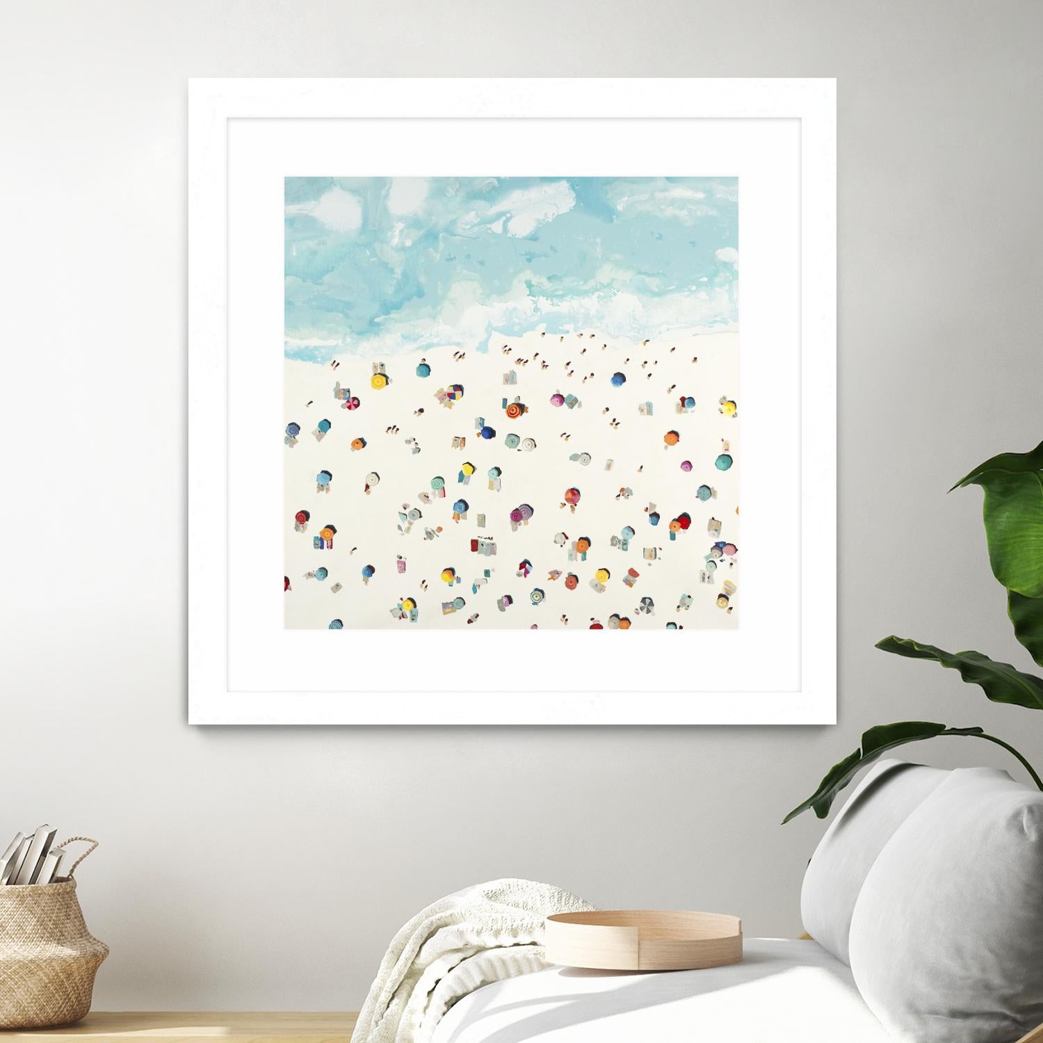 Beach Days by Randy Hibberd on GIANT ART - beige sea scene areal view