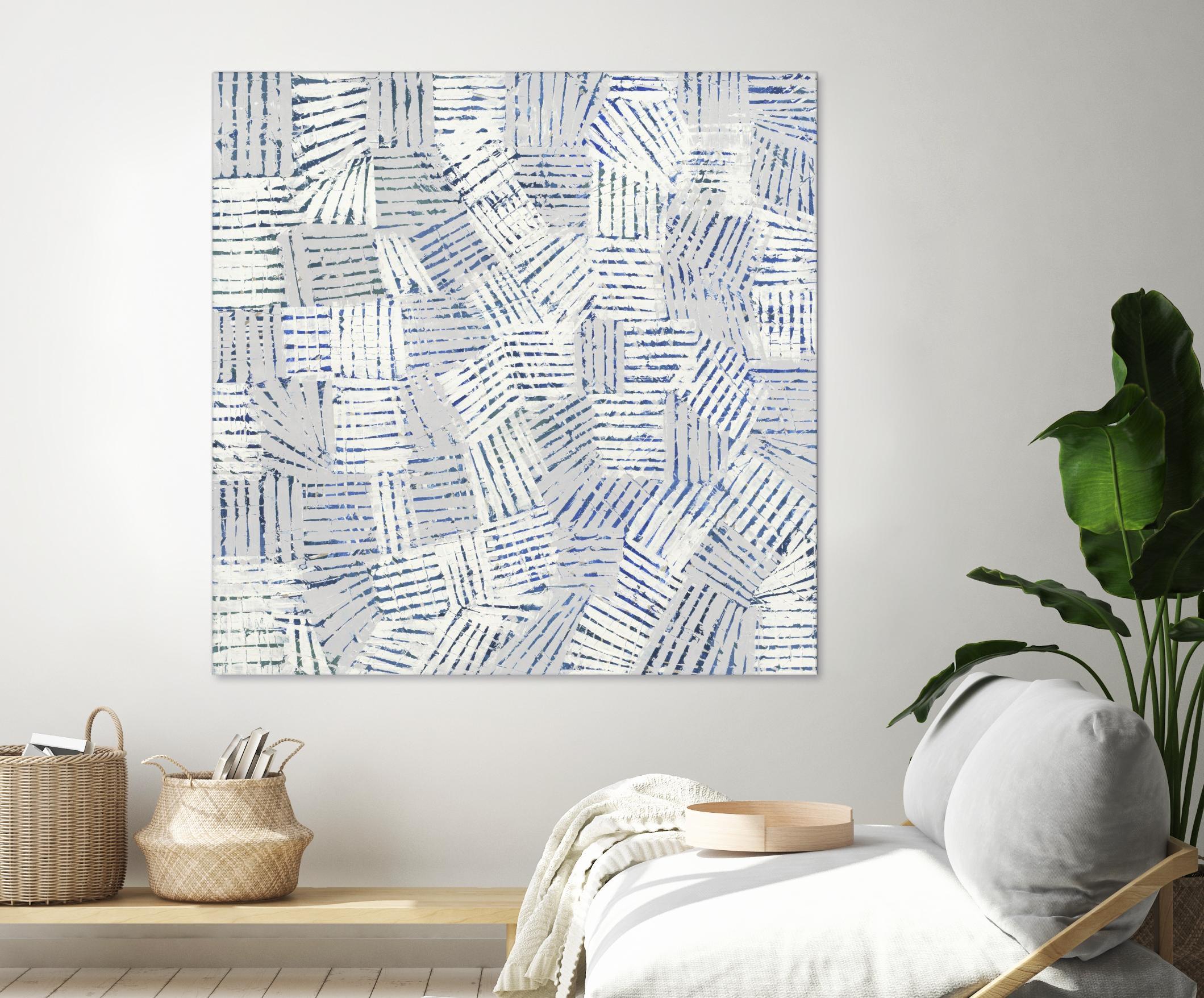 Thrive by John Burrows on GIANT ART - blue geometric shapes shapes