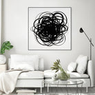 Scribbles II by KC Haxton on GIANT ART - black abstract
