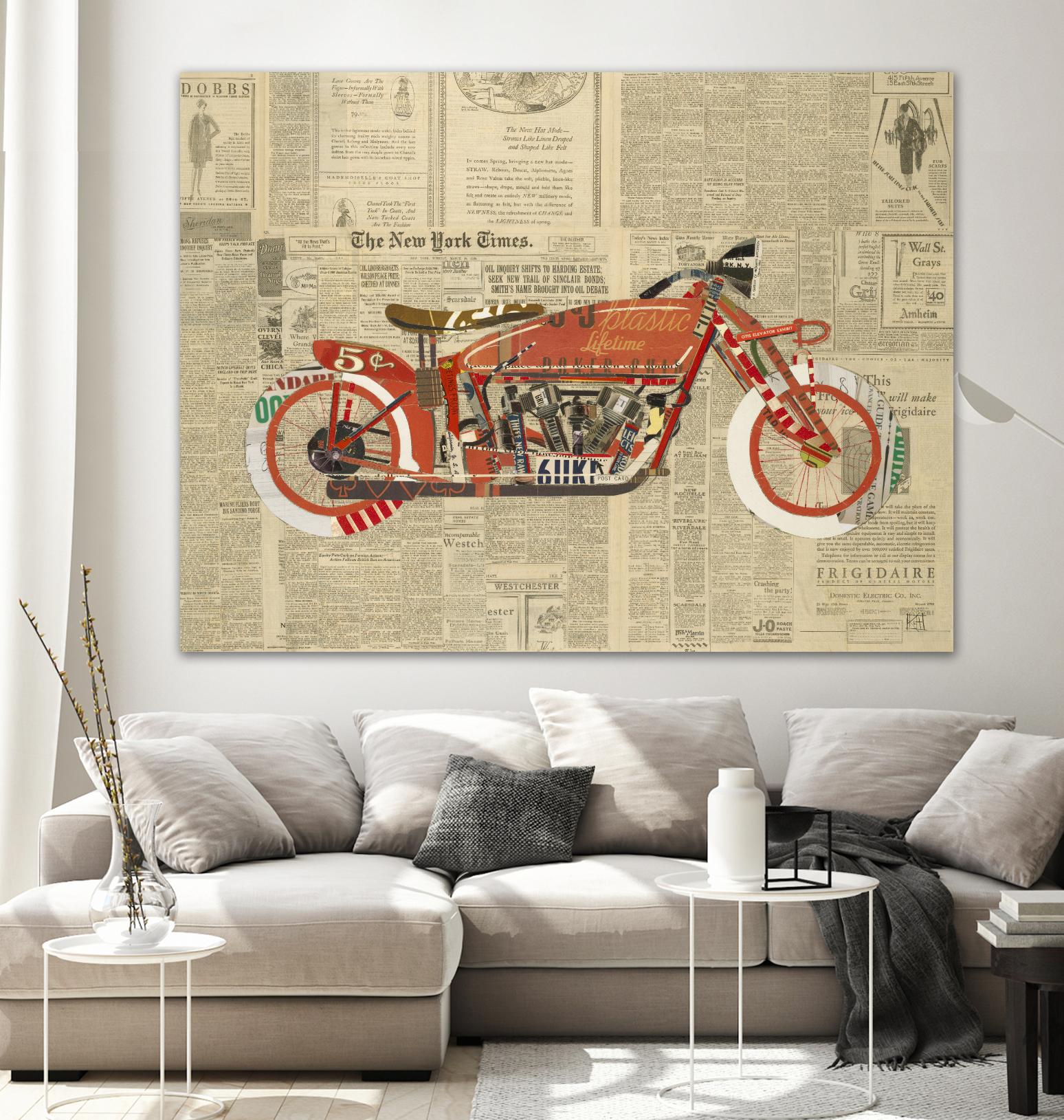 Vintage Red by Kelsey Hochstatter on GIANT ART - red vintage
