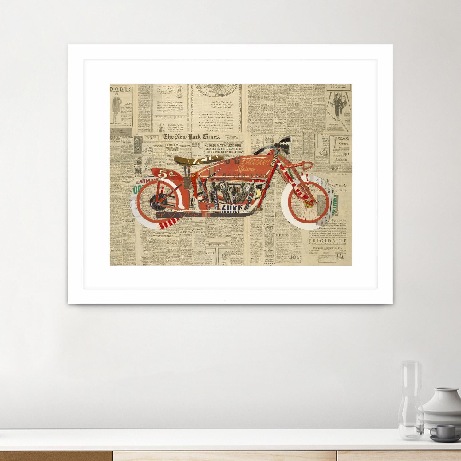 Vintage Red by Kelsey Hochstatter on GIANT ART - red vintage