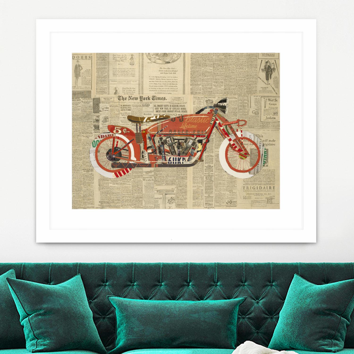 Vintage Red by Kelsey Hochstatter on GIANT ART - red vintage