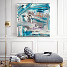 UNTIL THE VERY LAST SECOND by JEFF IORILLO on GIANT ART - blue abstract abstract