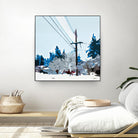 Winterhood 2020 by Beth Ann Lawson on GIANT ART - blues scenic winter