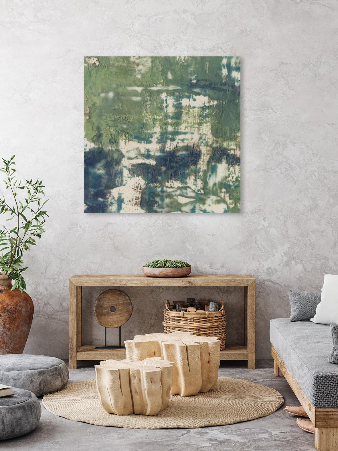 Obscured Horizon II by Jennifer Goldberger on GIANT ART - green abstract