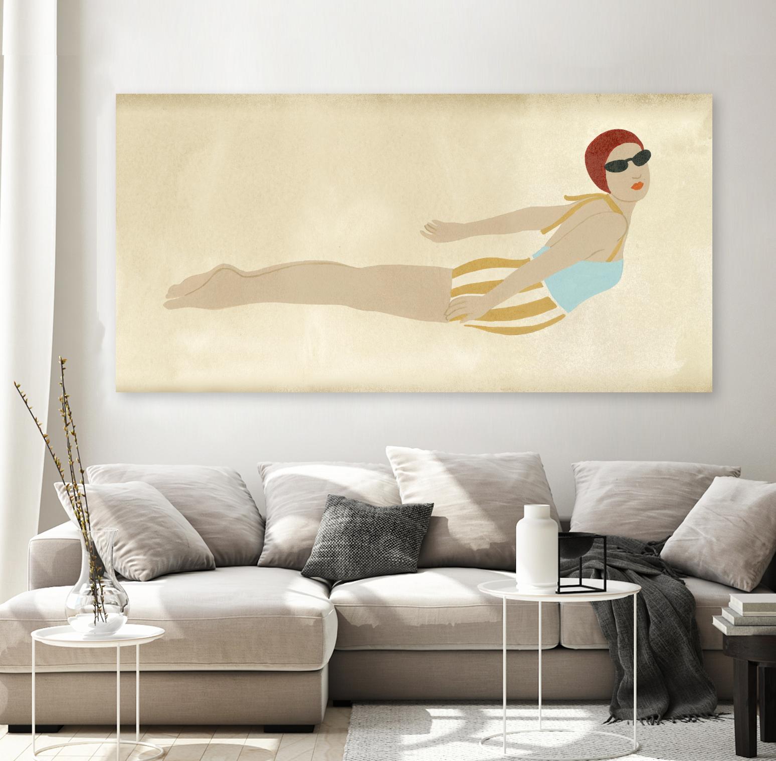 Vintage Diver I by June Erica Vess on GIANT ART - fashion